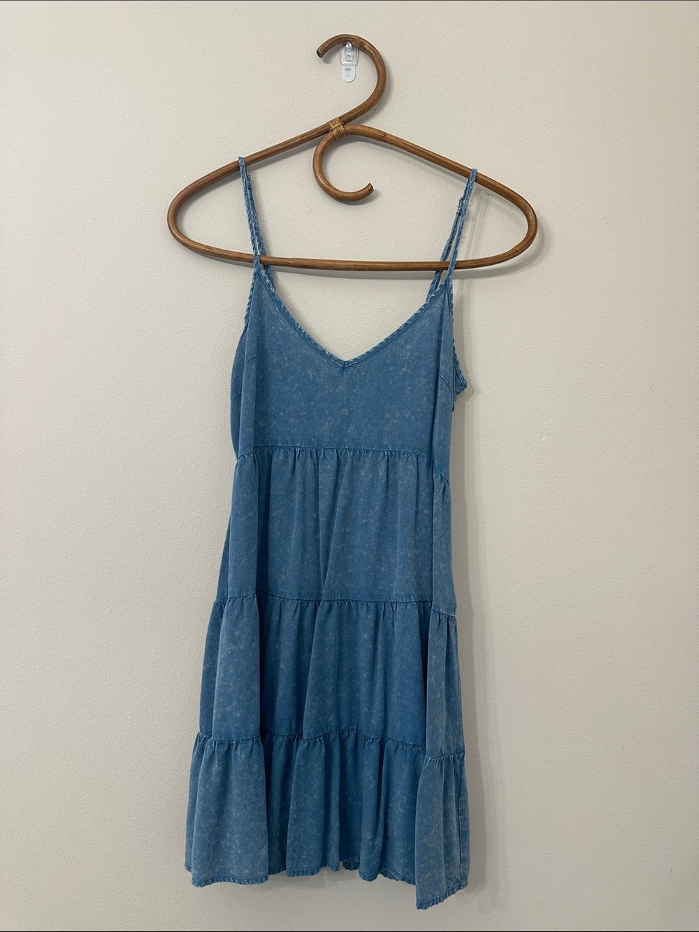 Altar'd State Blue Tiered Mini Dress